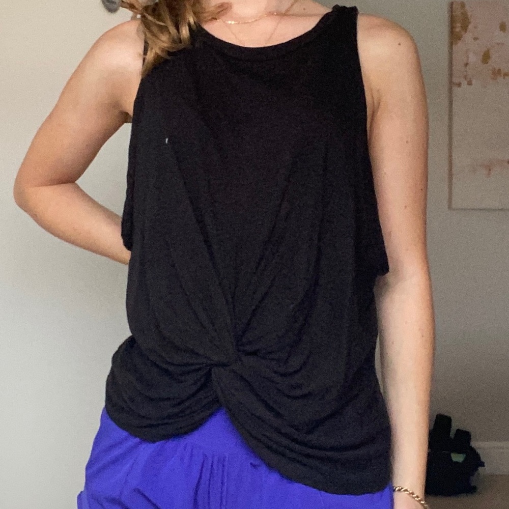 Black Aqua Tank Top